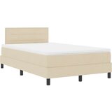  Krevet s opružnim dnom i madracem krem 120x190 cm Tkanina | shoptok.hr