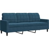  3-dijelni set sofa s jastucima plavi baršunasti | shoptok.hr
