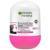 Garnier mineral deo invisible black, white & colors roll-on floral touch 50 ml Cene