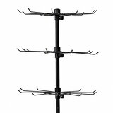  Rotating Display Shelf Hanger 6-Tier On Wheels Black 40x150cm | shoptok.hr