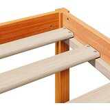 vidaXL Krevet s regalom za knjige bez madraca 135x190 cm masivno drvo | shoptok.hr