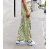 UR/CEO Green floral wide pants Vertemate | Shoptok.si