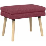  Klupa s dvostrukim slojem Vinska crvena 60 x 40 x 46 cm Tkanina | shoptok.hr