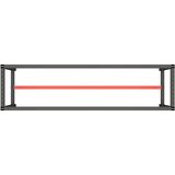 vidaXL Okvir za delovno mizo mat črn in mat rdeč 190x50x79 cm kovinski | Shoptok.si