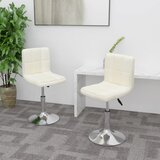 Maison Chic Vrtljivi Jedilni stoli - Vzorci stoli 2 kosa krem blago A1807, (22031413) | Shoptok.si