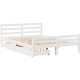  Okvir kreveta bez madraca bijeli 135 x 190 cm masivna borovina | shoptok.hr