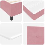  s opruga kutije Ružičasta 140 x 190 cm Baršun | shoptok.hr