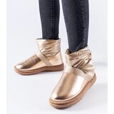 Gemre Brown Shimmering Short Snow Boots Delaune | shoptok.hr