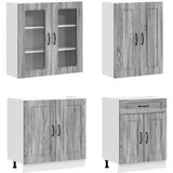  Kuhinjska jedinica KALMAR 8 pcs Siva Sonoma Konstruirano drvo | shoptok.hr