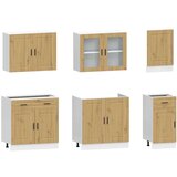  7-dijelni set kuhinjskih ormarića Kalmar konstruiranog drva | shoptok.hr