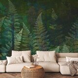  Foto tapeta - Green abstraction in the forest - fern leaves in the trunks with patterns 490x350 | shoptok.hr