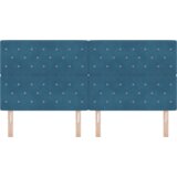  LED uzglavlje tamno plavo 100 cm baršun | shoptok.hr