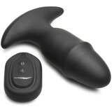 Thunder Plugs Butt Slider 10X Sliding Ring Silicone Missile Plug with Remote Black | shoptok.hr