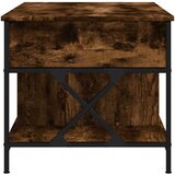  Stolić za kavu boja hrasta 100 x 55 x 50 cm od drva i metala | shoptok.hr