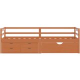 vidaXL Okvir za krevet i ladice/ormarić boja meda 90 x 200 cm borovina | shoptok.hr
