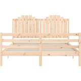  Okvir kreveta s uzglavljem 160 x 200 cm od masivnog drva | shoptok.hr