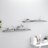 vidaXL Stenske police 2 kosa sive 120x23,5x3,8 cm MDF Cene