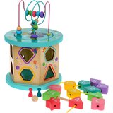  Drvena multi kocka za igru - šarena | Shoptok.si