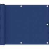 vidaXL Balkonsko platno modro 75x600 cm oksford blago Cene