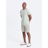 Ombre Men's full-print t-shirt with colorful letters - light green | Shoptok.si