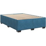 Krevet s box springom madracem i LED-om Plava 140 x 190 cm - Plava 140 x 190 cm Prošiveno gumbima | shoptok.hr