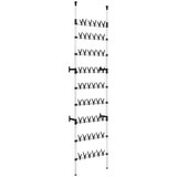 vidaXL Teleskopsko stojalo za čevlje s palicami aluminij | Shoptok.si