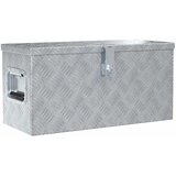 Aluminijska kutija 61,5 x 26,5 x 30 cm srebrna | shoptok.hr