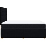  Krevet s oprugama i madracem crni 140 x 190 cm od tkanine | shoptok.hr