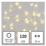  LED božična drop veriga, 12 m, zunanja in notranja, topla bela, časovnik | Shoptok.si