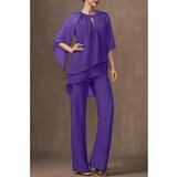Fenzy Eleganten Komplet Tunike In Dolgih Hlač, Vijola | Shoptok.si