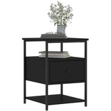  Noćni ormarići 2 kom crni 40 x 42 x 56 cm od konstruiranog drva | Eponuda.com