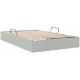  Otomanski krevet s pohranom Svjetlosiva 120 x 190 cm Baršun | shoptok.hr