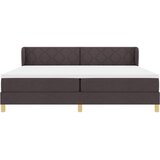 s opruga kutije Tamno smeđa 200 x 200 cm tkanina | shoptok.hr