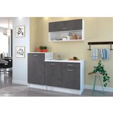 P & B Kuhinjski Blok Brez Aparatov Smart, Siva, Bela, 160cm | Shoptok.si