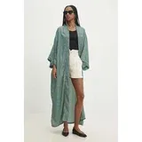 Answear Lab Kimono zelena barva