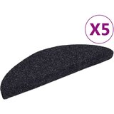 vidaXL samoljepljivi otirači za stepenice 5 kom crni 56x17x3 cm | shoptok.hr