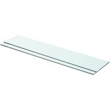 vidaXL Police 2 kosa steklo prosojno 70x15 cm, (20623078) | Shoptok.si