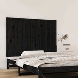  Uzglavlje za krevet Crno 127,5x3x90 cm od masivne borovine | shoptok.hr