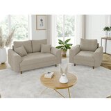 Ropez Bež sedežna garnitura iz tkanine bouclé 150 cm Ariella – | Shoptok.si