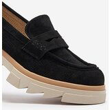 Resti Black women's openwork moccasins on a solid sole Ejina - Footwear | Shoptok.si