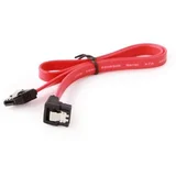 Podatkovni kabel SATA3 dolžine 30 cm s kovinskimi sponkami, upognjenimi za 90 stopinj, Rdeča, (5000136264)
