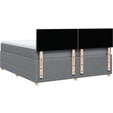  Krevet s oprugama i madracem svjetlosivi 200 x 200cm od tkanine | shoptok.hr