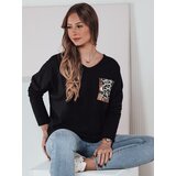 DStreet Bluzka damska oversize GLAMZONE z nadrukiem czarna Cene
