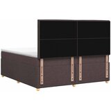  Boxspring krevet s madracem Tamno smeđa 140 x 190 cm Tkanina - Tamno smeđa 140 x 190 cm Dizajn linija | shoptok.hr