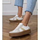 Gemre White women's platform sneakers Serila | Shoptok.si