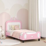  Otroški posteljni okvir z vznožjem Roza 80 x 160 cm PU, (5000104530) | Shoptok.si