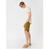 Koton Shorts - Khaki - Normal Waist | shoptok.hr