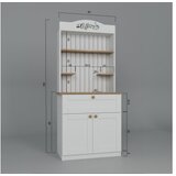 Hanah home Kuhinjska polica Lucas 1600-93, 80x100x42 cm, Bijela | Eponuda.ba