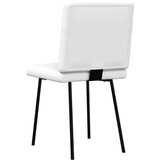  Jedilni stol 2 kosa belo umetno usnje | Shoptok.si