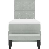  Krevet s opruga kutije Svjetlosiva 200 x 80 cm Baršun | shoptok.hr